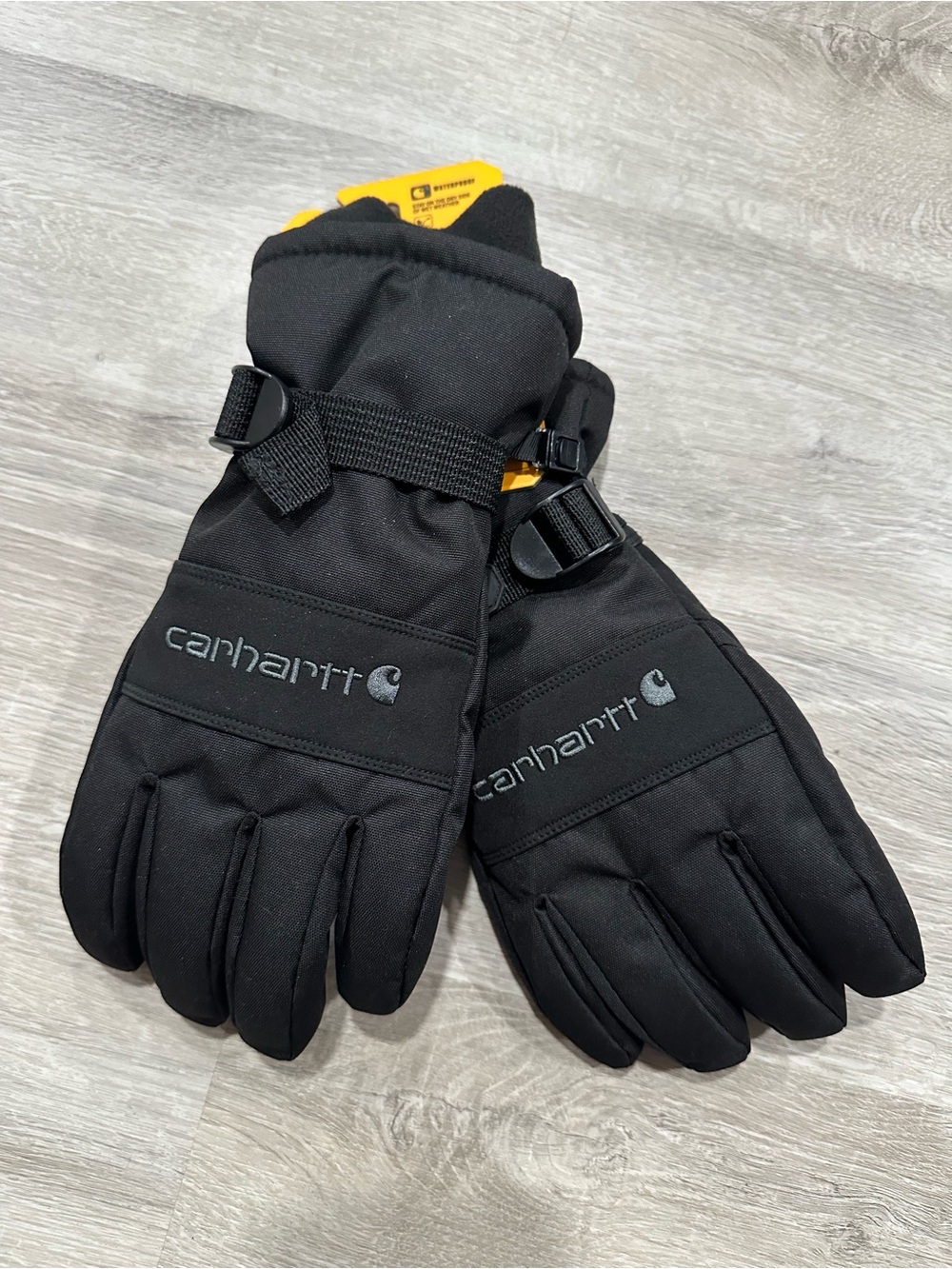 CH163 NWT Carhartt Waterproof Insulated Knit Cuff Gloves Mens S Small Black